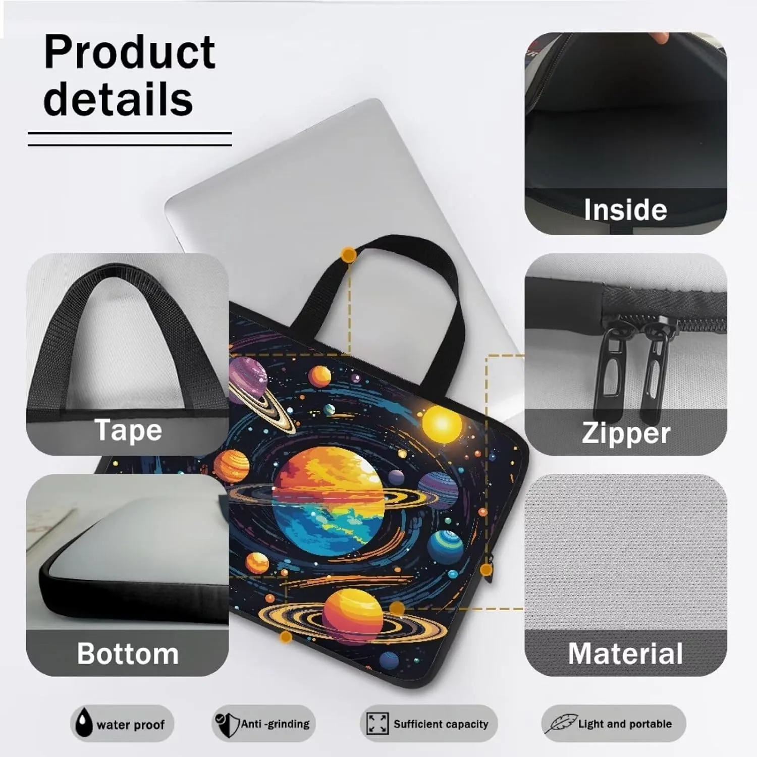 Uasibuni 17 inch Laptop Bag for Women Stylish Laptop Bag Laptop Carrying Bag Case Tablet Travel Cover