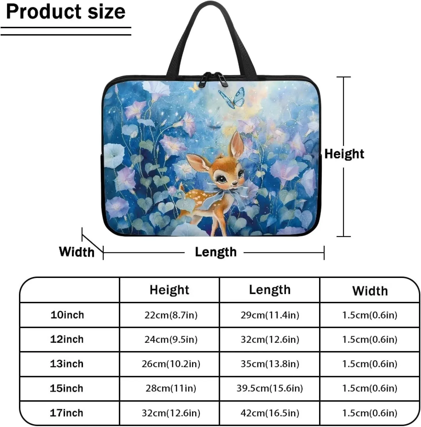 Uasibuni Cute Laptop Bag for Women Men Laptop Messenger Bag