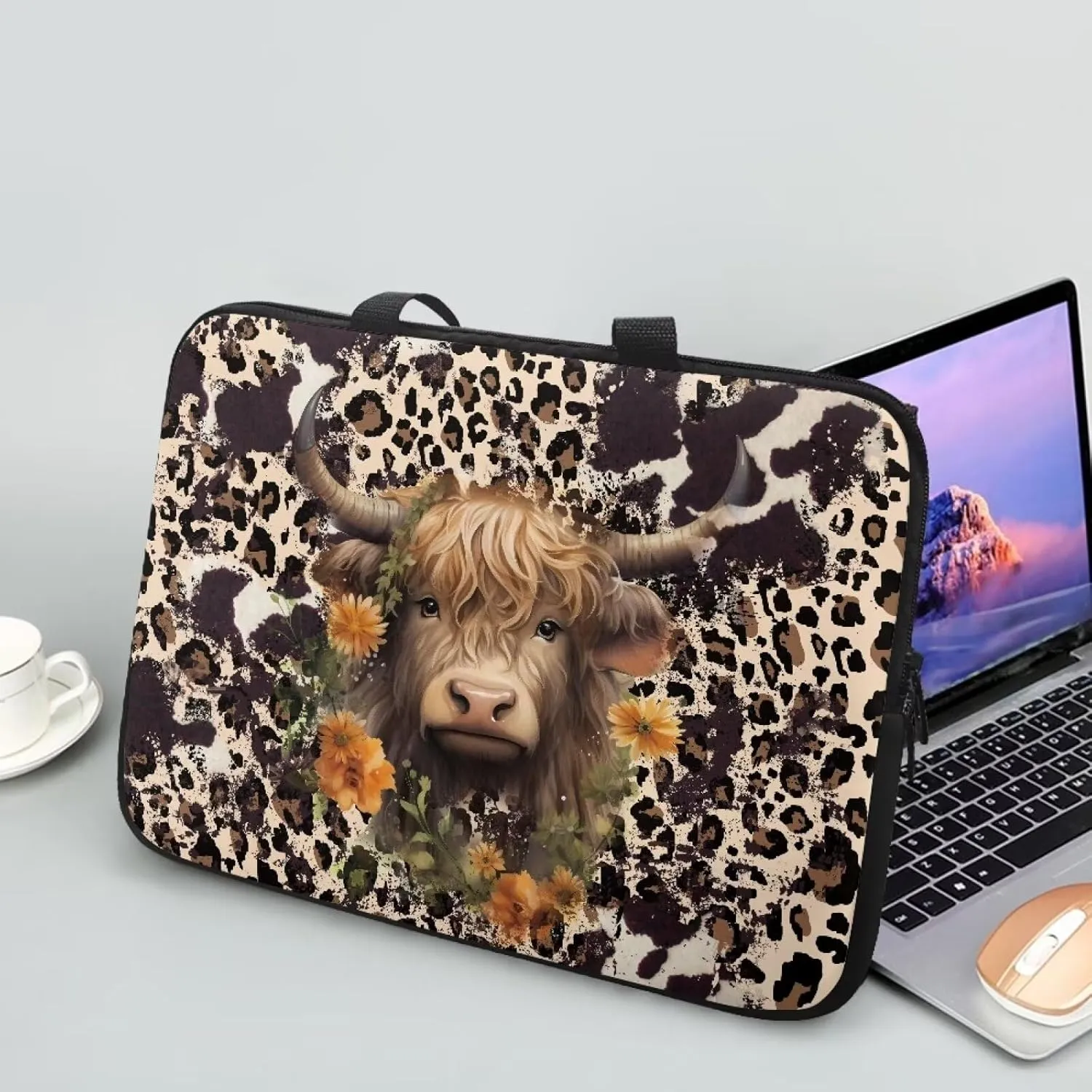 Uasibuni Cute Laptop Cover 17In Laptop Case Bag Laptop Sleeve Messenger Bag Briefcase Laptop Tote Bag Gift for Women Men