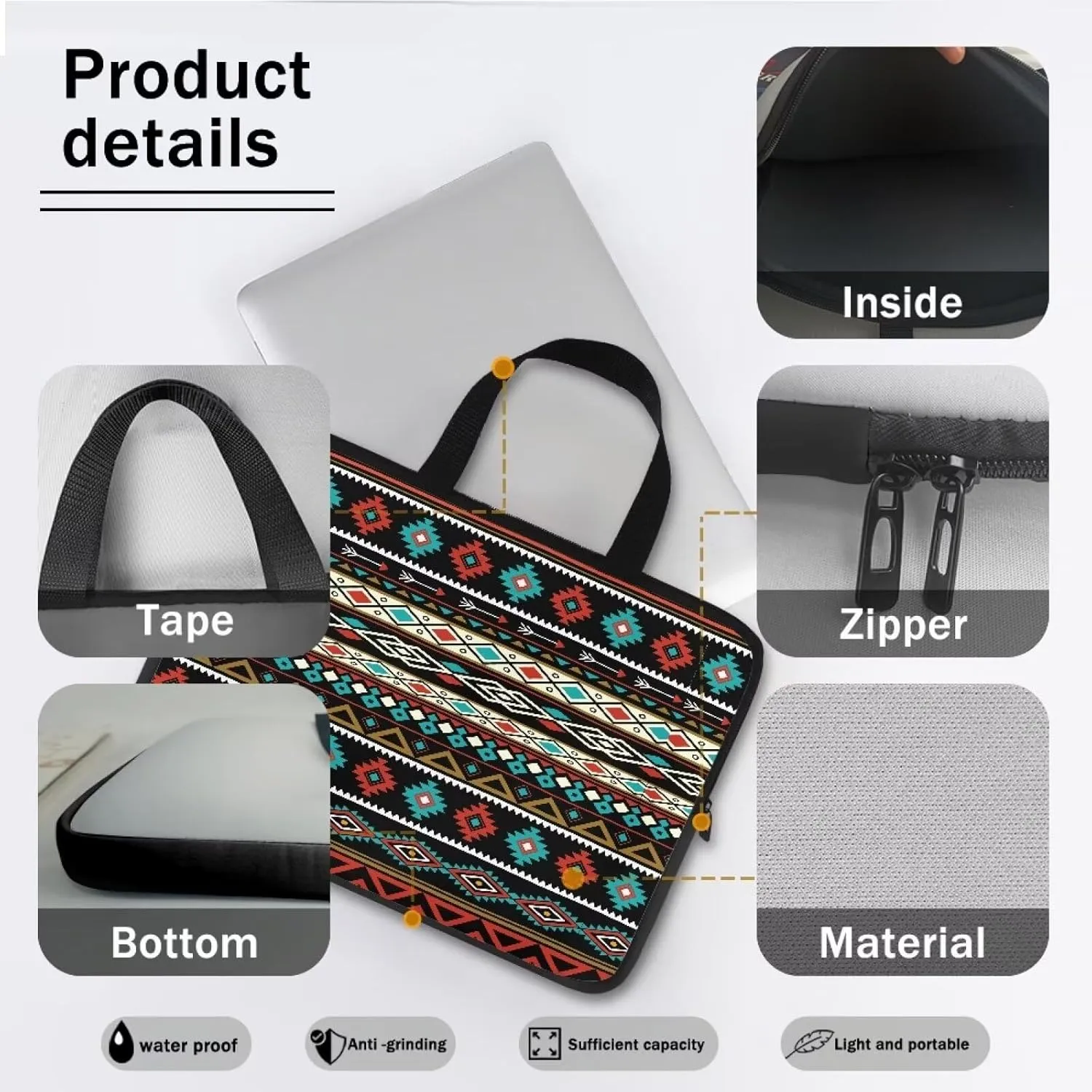 Uasibuni Cute Laptop Cover 17In Laptop Case Bag Laptop Sleeve Messenger Bag Briefcase Laptop Tote Bag Gift for Women Men