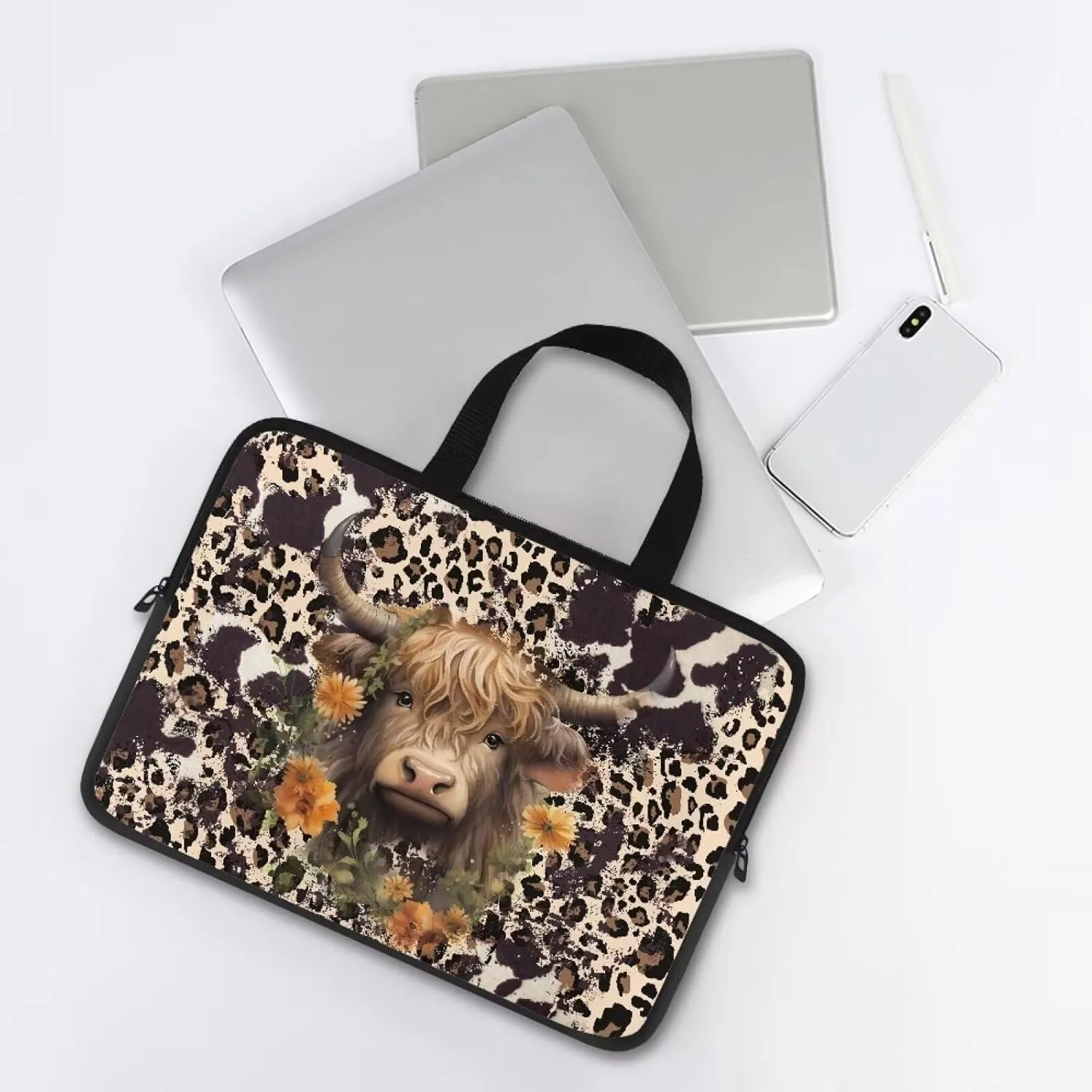 Uasibuni Cute Laptop Cover 17In Laptop Case Bag Laptop Sleeve Messenger Bag Briefcase Laptop Tote Bag Gift for Women Men