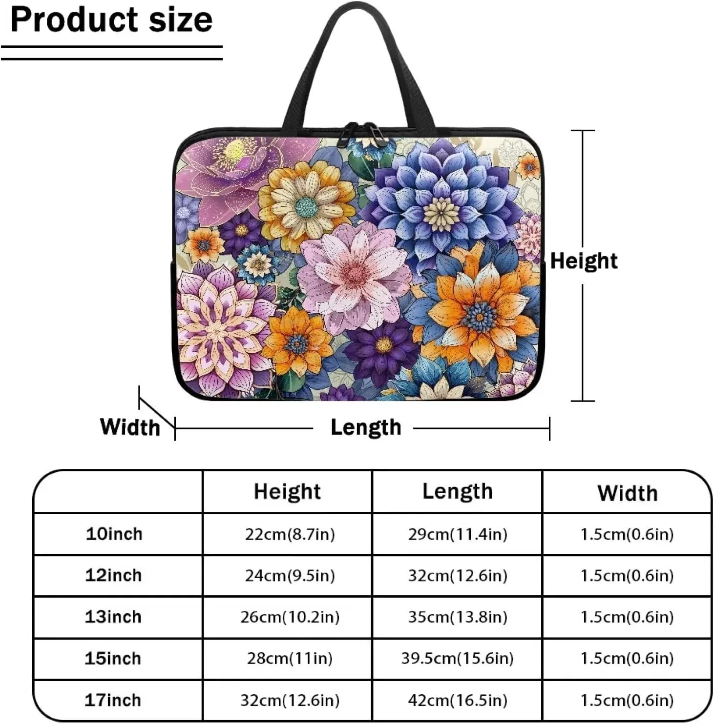 Uasibuni Cute Laptop Tote Bag 17In Laptop Sleeve Case Laptop Case Laptop Bag Gift for Women Men