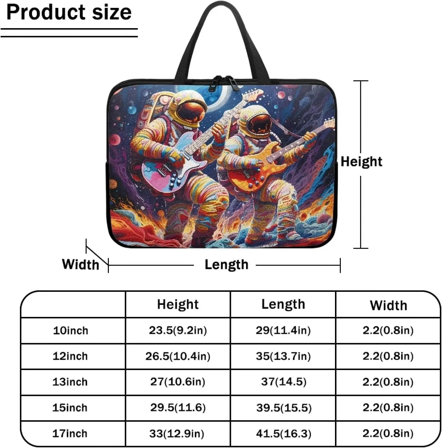 Uasibuni Laptop Sleeve Case with Handle for 14/15.6/ 17In Laptop,Laptop Case Cover Cute Laptop Bag for Women Men