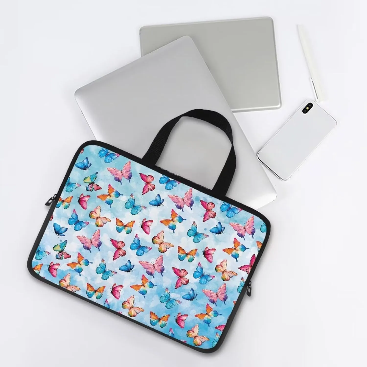 Uasibuni Laptop Sleeve Case with Handle for 14/15.6/ 17In Laptop,Laptop Case Cover Cute Laptop Bag for Women Men