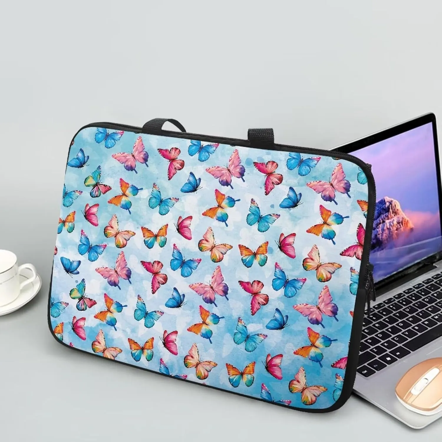 Uasibuni Laptop Sleeve Case with Handle for 14/15.6/ 17In Laptop,Laptop Case Cover Cute Laptop Bag for Women Men