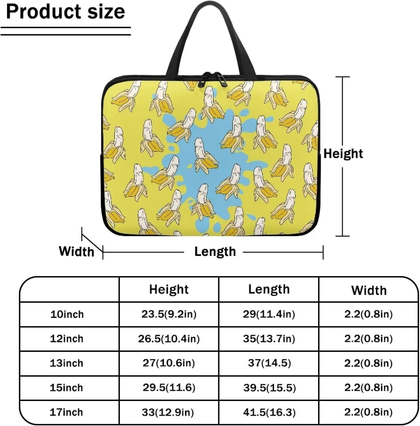 Uasibuni Waterproof Laptop Tote Bag Messenger Bag Case Sleeve for 12 In 13In 15In 17In Laptop Bag