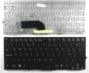 UK Layout Black Replacement Laptop Keyboard Compatible with Sony Vaio VPCSB3V9R/S