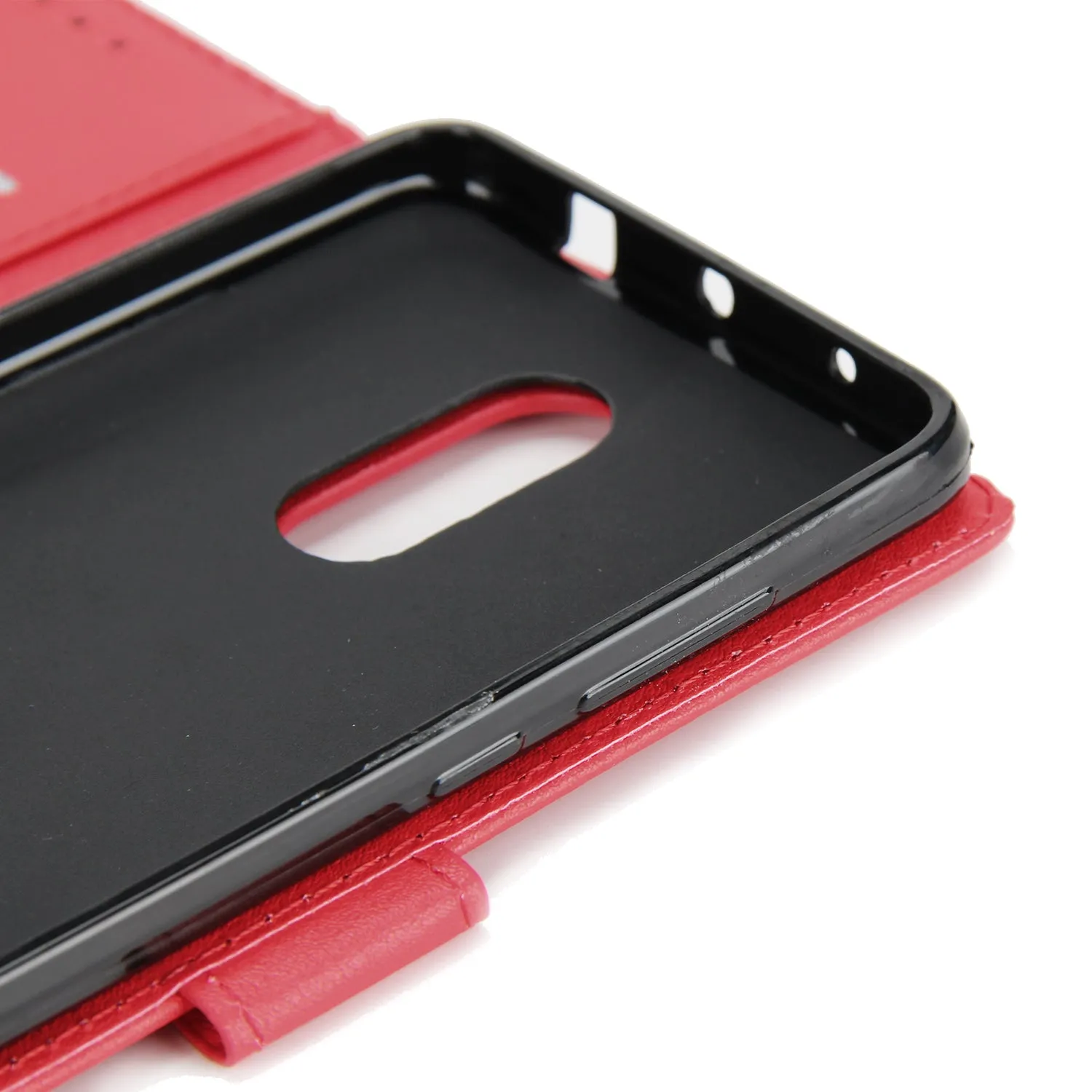 Ultra Slim PU Full Protective Cover Non-slip Shockproof Cell Phone Case with Card Slot for Xiaomi Redmi note 4 Golden