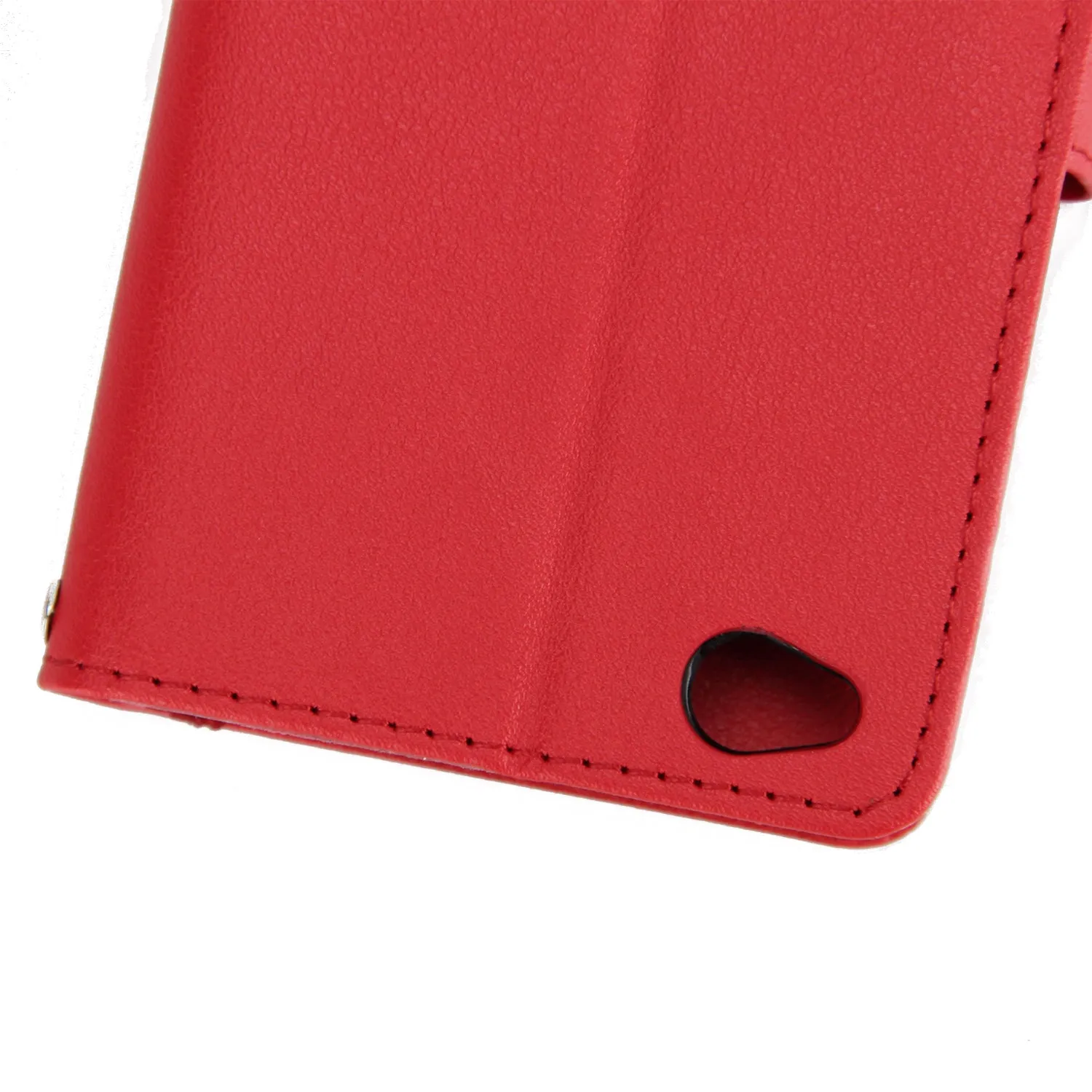 Ultra Slim Shockproof Full Protective Case with Card Wallet Slot for Xiaomi Redmi 5A red