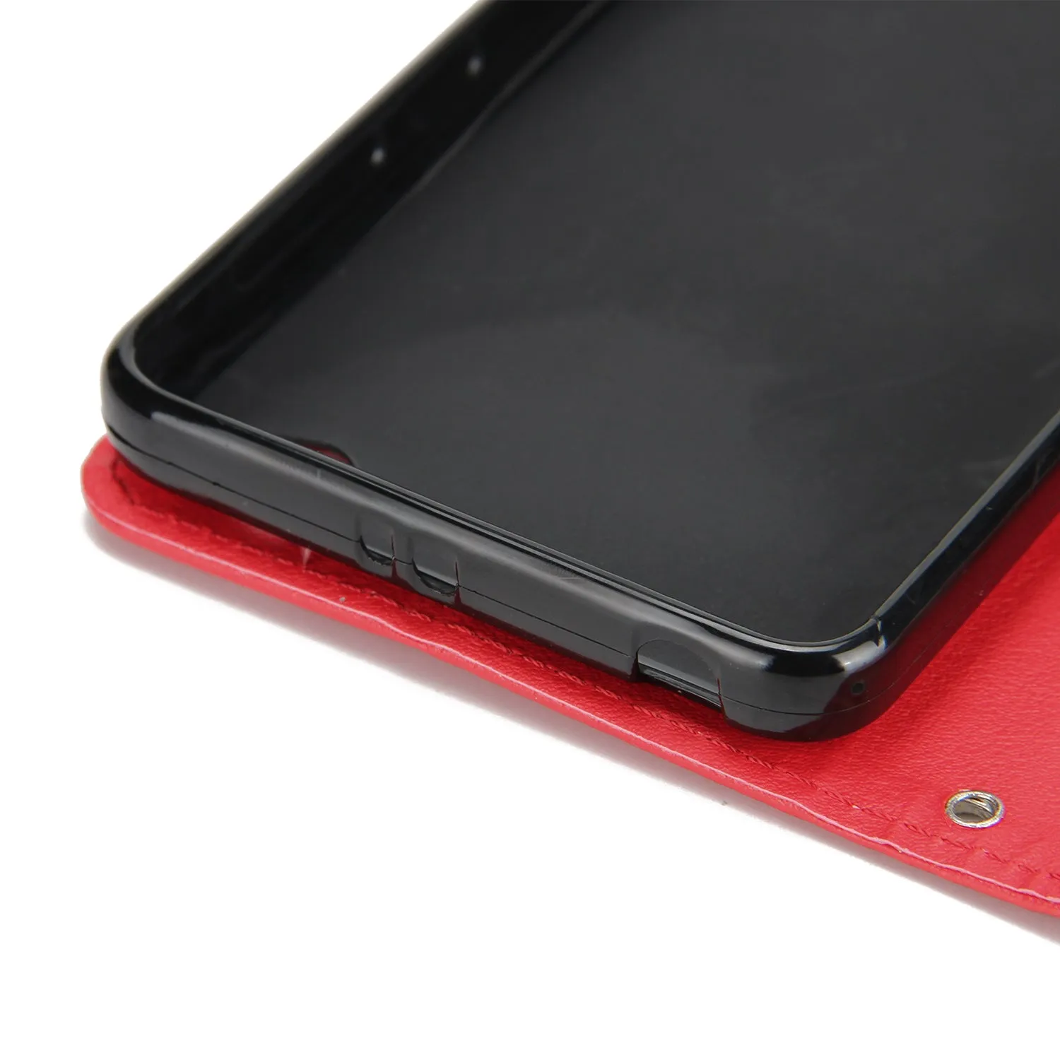 Ultra Slim Shockproof Full Protective Case with Card Wallet Slot for Xiaomi Redmi 5A red