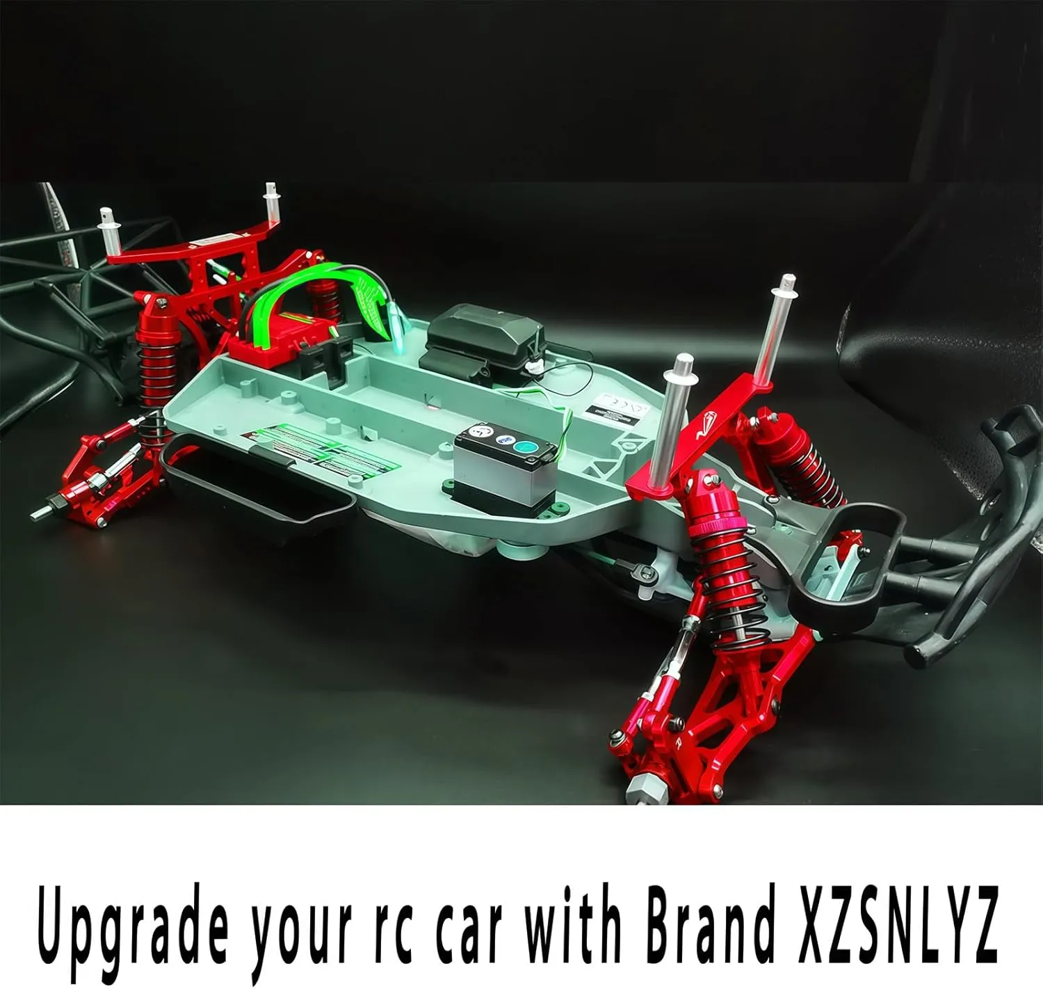 Upgrade XZSNLYZ Metal Turnbuckles/Camber Link for 1/10 Traxxas Slash 2WD/4X4, Rustler 2WD/4X4, Hoss 4x4, Stampede 4X4/2WD VXL, Nitro Slash/Rustler,Bandit/VXL RC Car Parts. RED