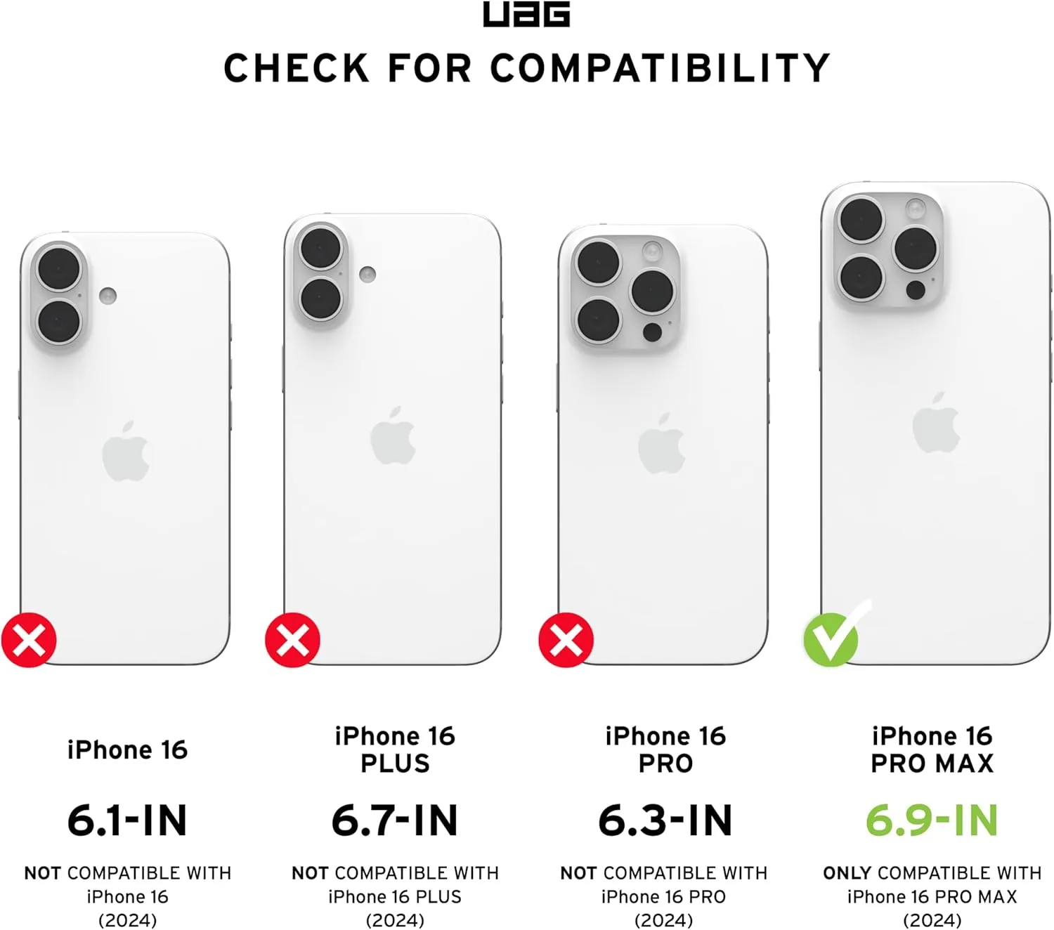 URBAN ARMOR GEAR UAG Designed for iPhone 16 Pro Max Screen Protector Glass Shield Ultra, Premium Aluminum Glass Anti-Reflective Anti-fingerprint