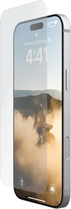 URBAN ARMOR GEAR UAG Designed for iPhone 16 Pro Max Screen Protector Glass Shield Ultra, Premium Aluminum Glass Anti-Reflective Anti-fingerprint