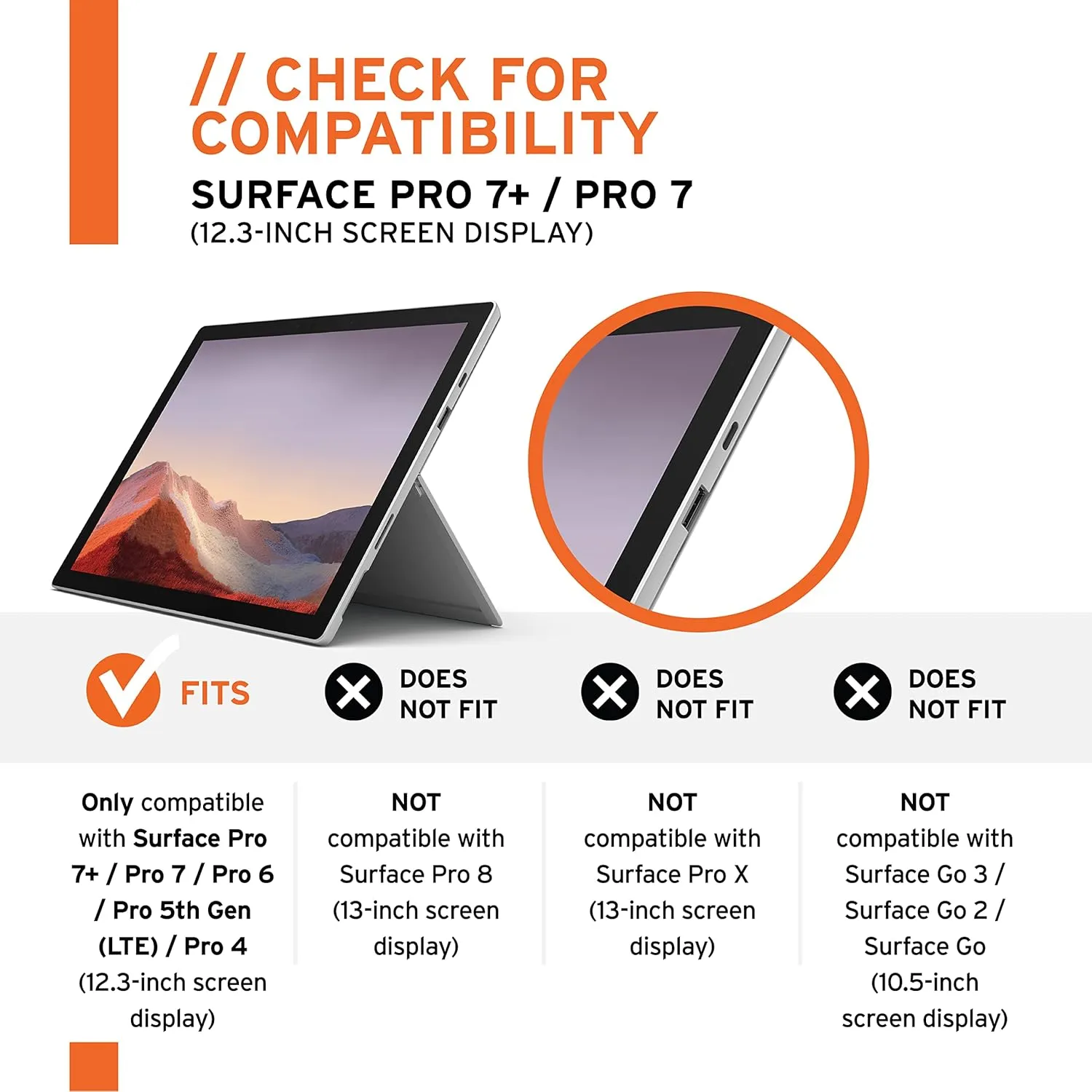 URBAN ARMOR GEAR UAG Designed for Microsoft Surface Pro 7 Plus, Pro 7, Pro 6, Pro 5th Gen (2017) (LTE), Pro 4 Feather-Light Rugged Black Aluminum Stand Military Drop Tested Case