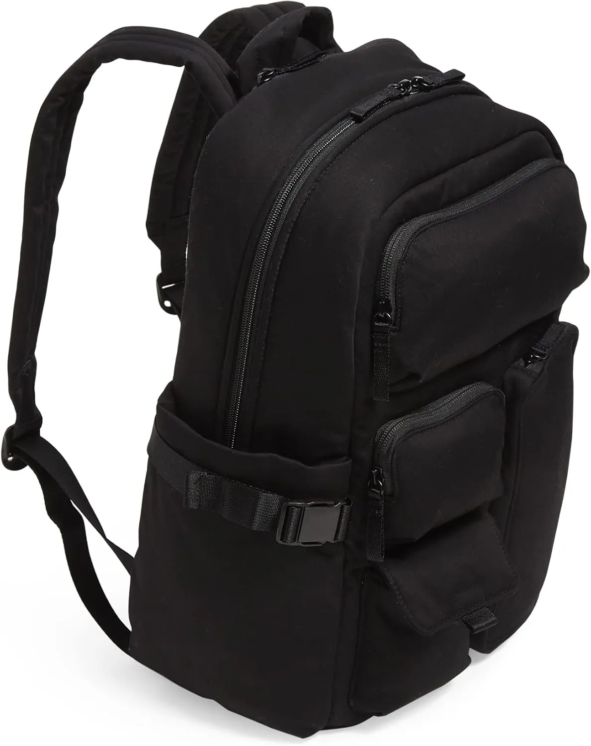 Vera Bradley Women's Cotton Utility Large Backpack, Black, One Size