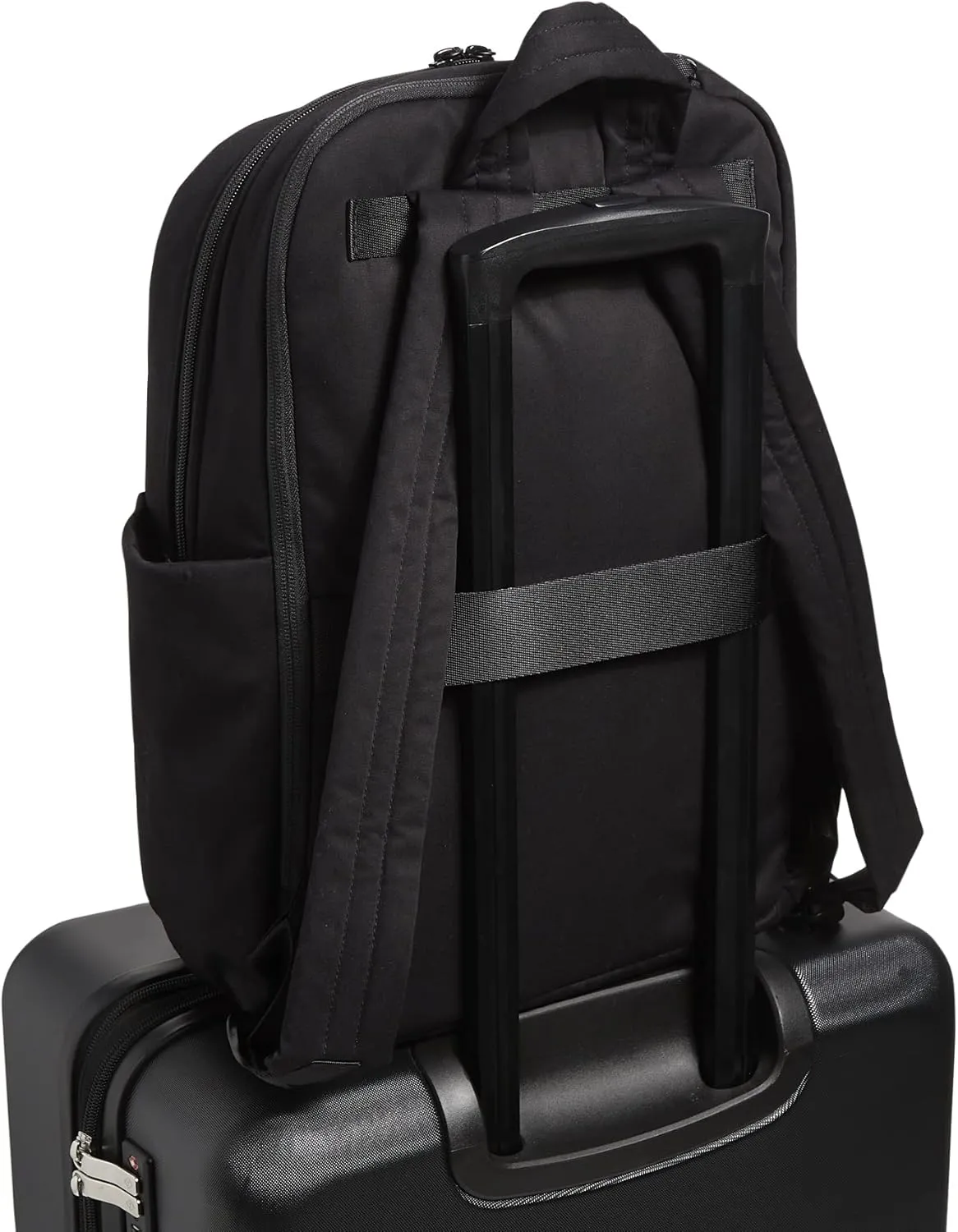 Vera Bradley Women's Cotton Utility Large Backpack, Black, One Size