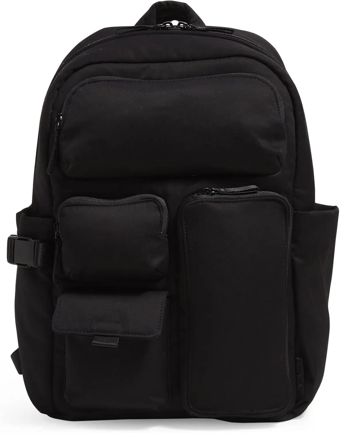 Vera Bradley Women's Cotton Utility Large Backpack, Black, One Size