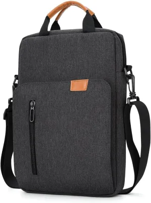 Vertical Laptop Case Computer Bag for 14 Inch MacBook Pro M1 M2 M3 M4 Computer Notebook, Waterproof Protective Lightweight Laptop Computer Cover Bag, Deep Gray