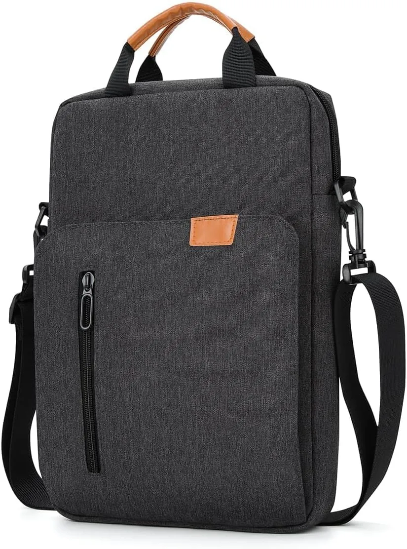 Vertical Laptop Case Computer Bag for 14 Inch MacBook Pro M1 M2 M3 M4 Computer Notebook, Waterproof Protective Lightweight Laptop Computer Cover Bag, Deep Gray