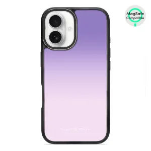 Violet Blue Pastel - iPhone 16 Frosted Black Bumper MagSafe Case