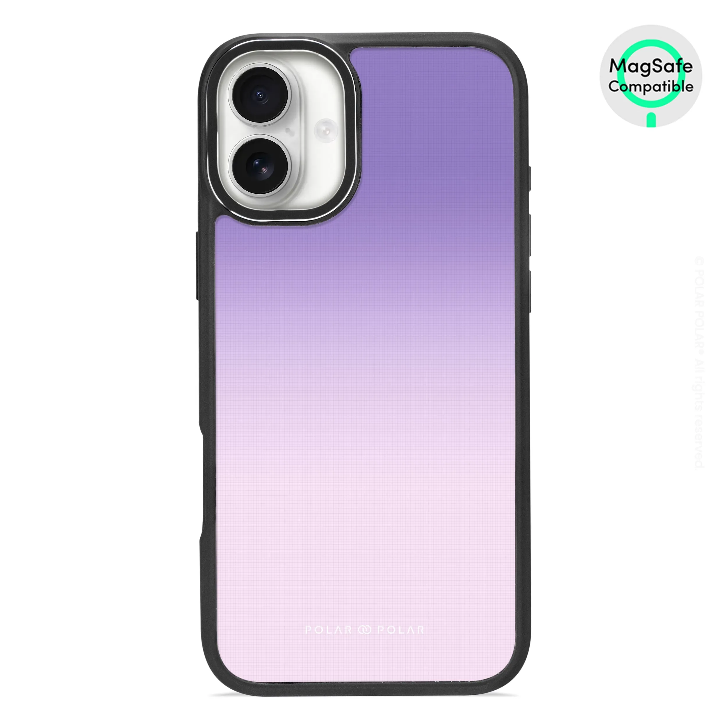 Violet Blue Pastel - iPhone 16 Plus Frosted Black Bumper MagSafe Case