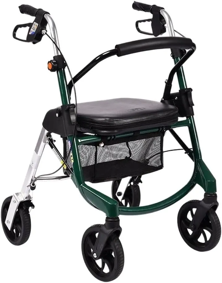 VIORED Shopping Cart Old Man Trolley Folding Portable with Detachable Shopping Bag Creative Four-Wheeled Shopping Cart Home Trolley Climbing Grocery Trolley