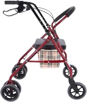 VIORED Shopping Cart Supermarket Shopping Elderly Trolley Travel Cart Foldable Chair Trolley Household Four-Wheeled Shopping Bag Cart Climbing Grocery Trolley