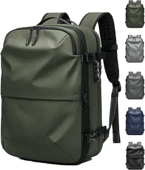 Voyagevac Vacuum Backpack for Travel, Air Travel Bag 2nd Gen, Anti-Theft and Wear-Resistant, Large Capacity (Green, No air pump)