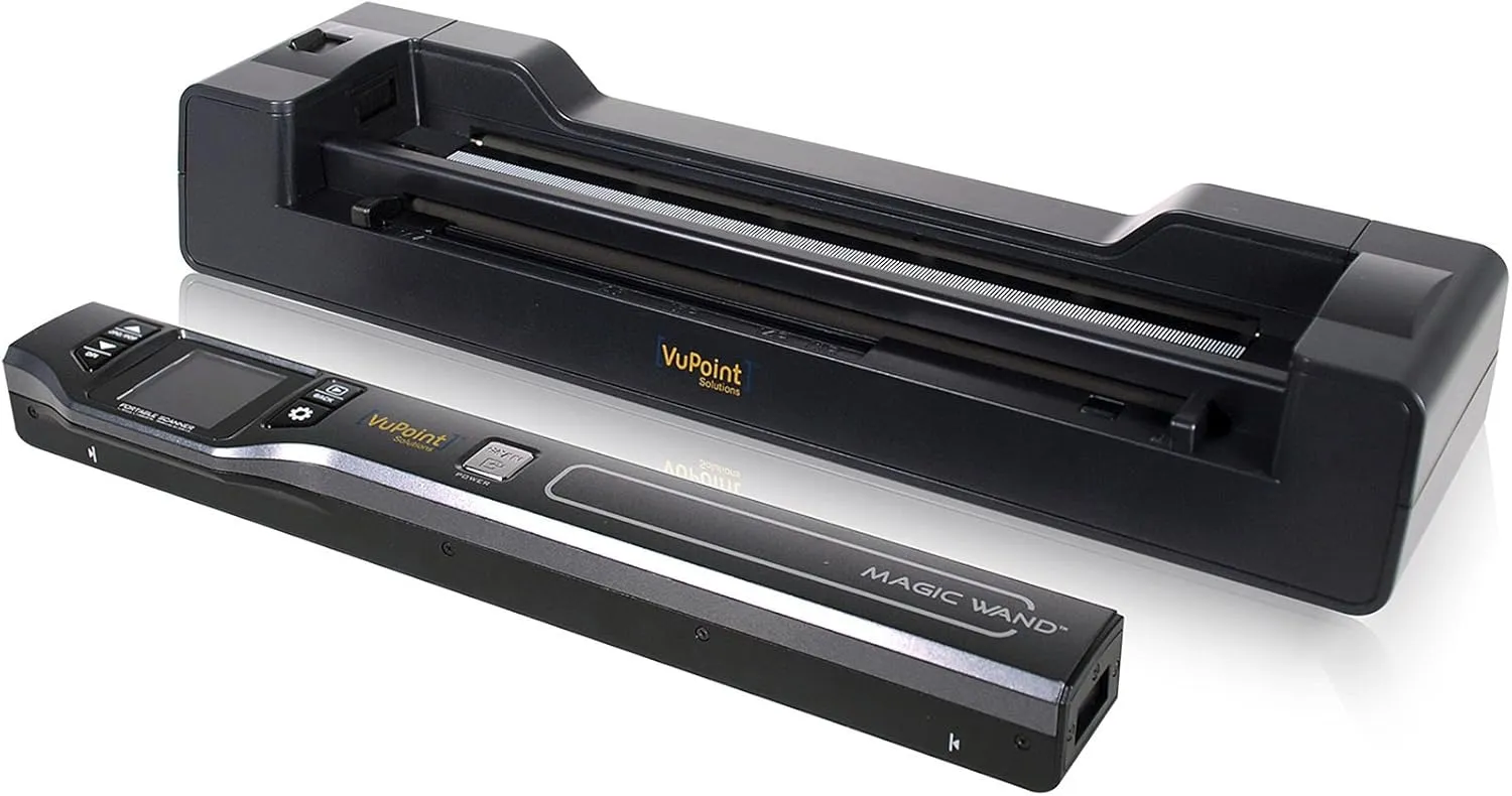 Vupoint Solutions Magic Wand Portable Scanner with Color LCD Display and Auto-Feed Dock (PDSDK-ST470-VP)