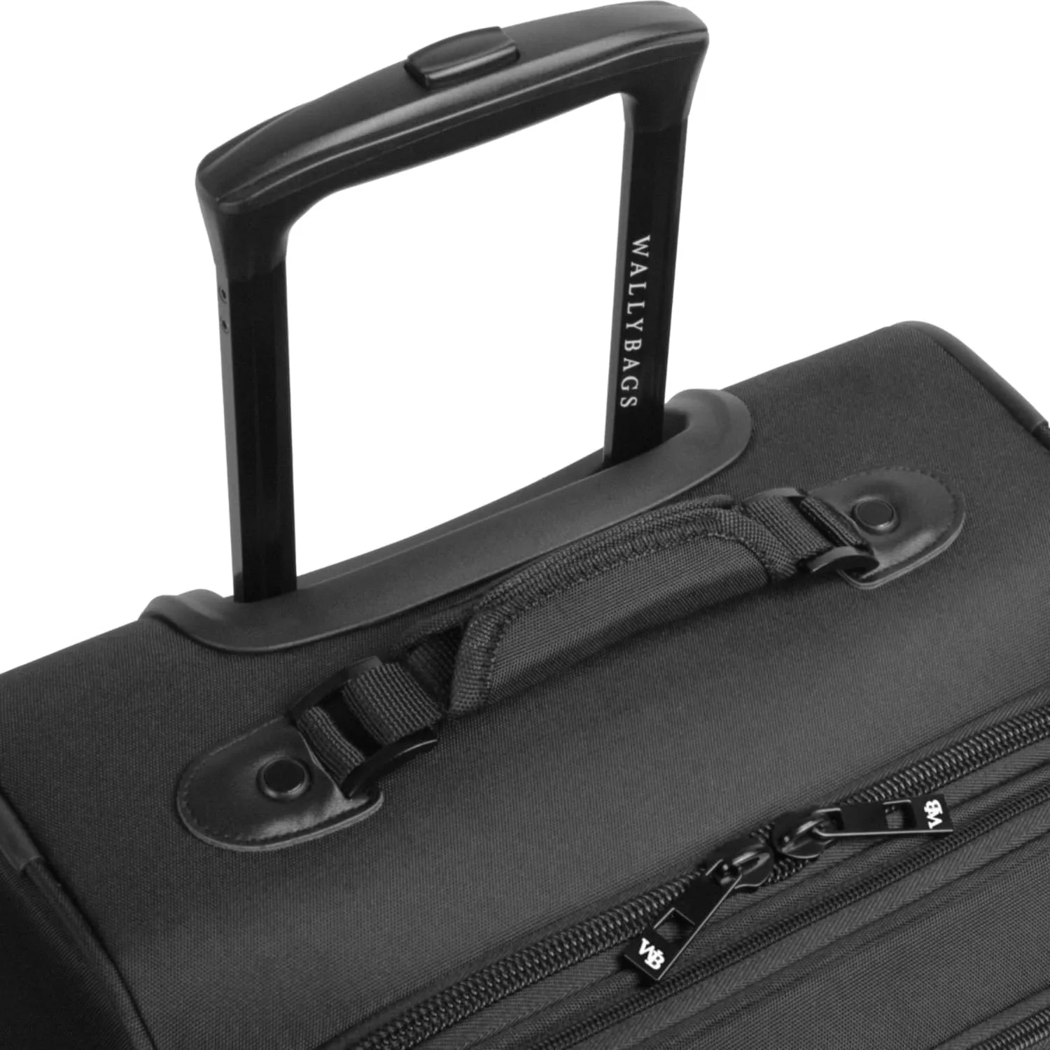 WallyBags Solutions Expandable Spinner Carry-On with Padded Laptop and Electronics Pockets, Black, 20-Inch