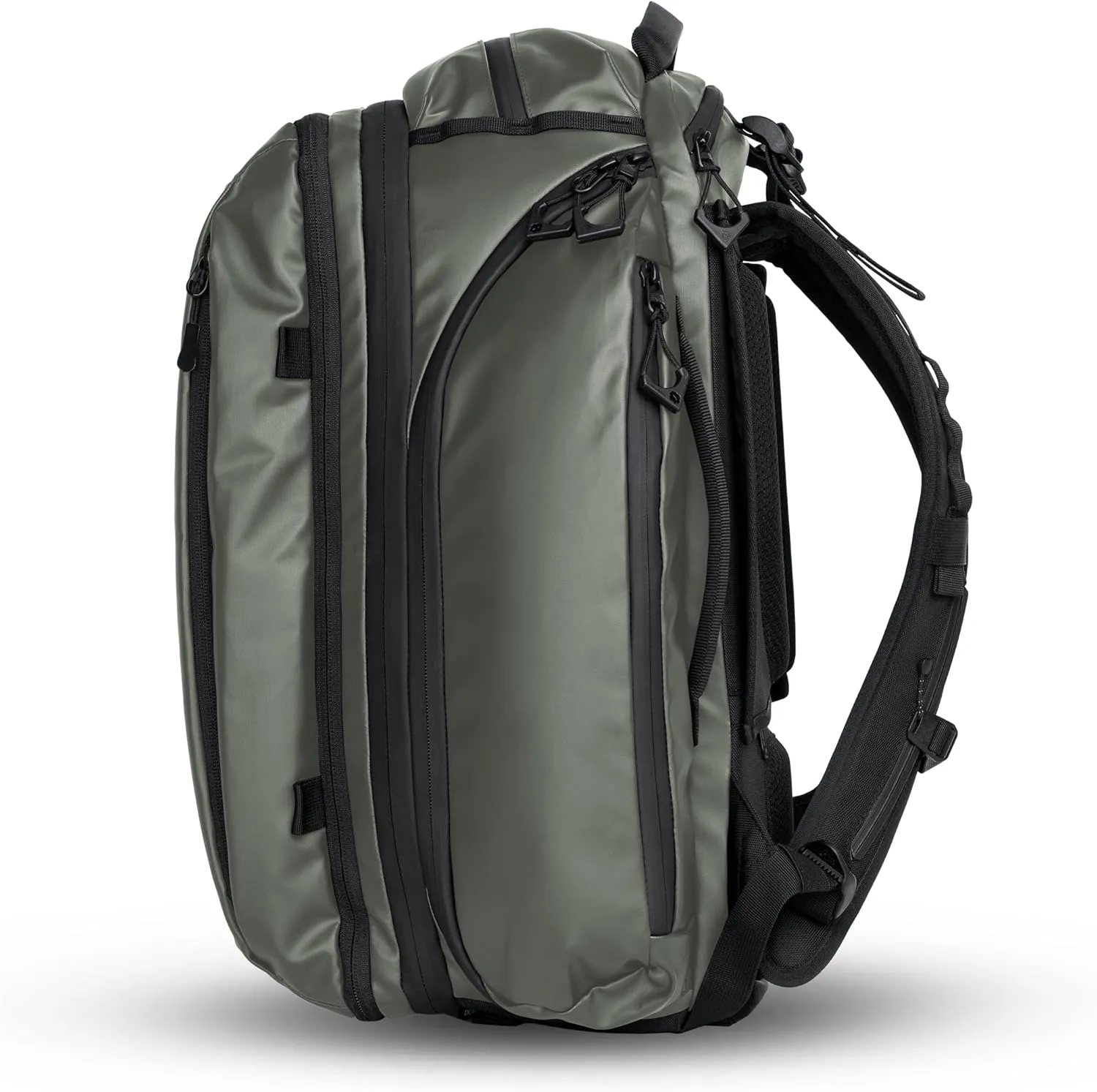 WANDRD TRANSIT Travel Backpack 35L - Photography Backpack with Laptop Compartment - Personal Item Travel Bag - Large Backpack for Women and Men (Wasatch Green)