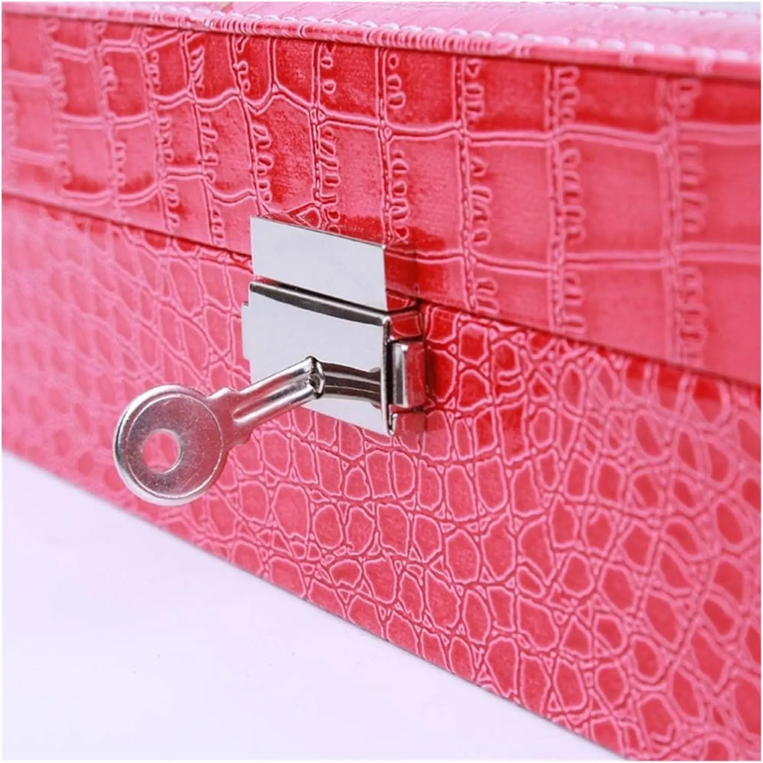 Watch Case,Elegant Large Watch Box Organizer for Men Women with 6 Slots, Transparent top, Portable Leather Watch Holder Mens Watches Case Storage Best for The Husband
