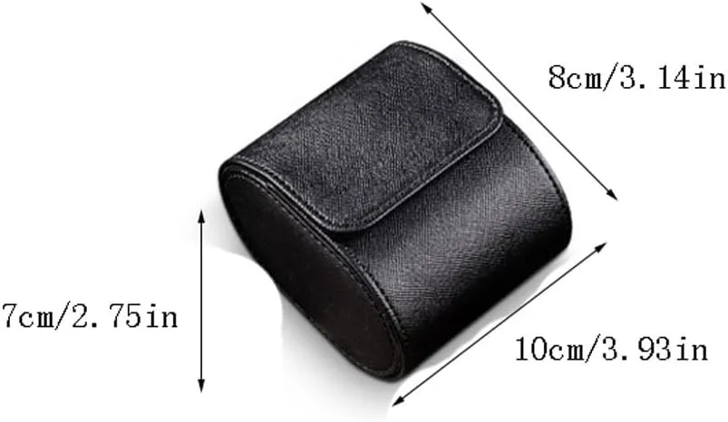 Watch Rack PU Leather Watch Box With Removable Watch Pillow Watch Storage Box Portable Travel Watch Box Suitable For Most Watches Watch Storage Box(A,S10cm)