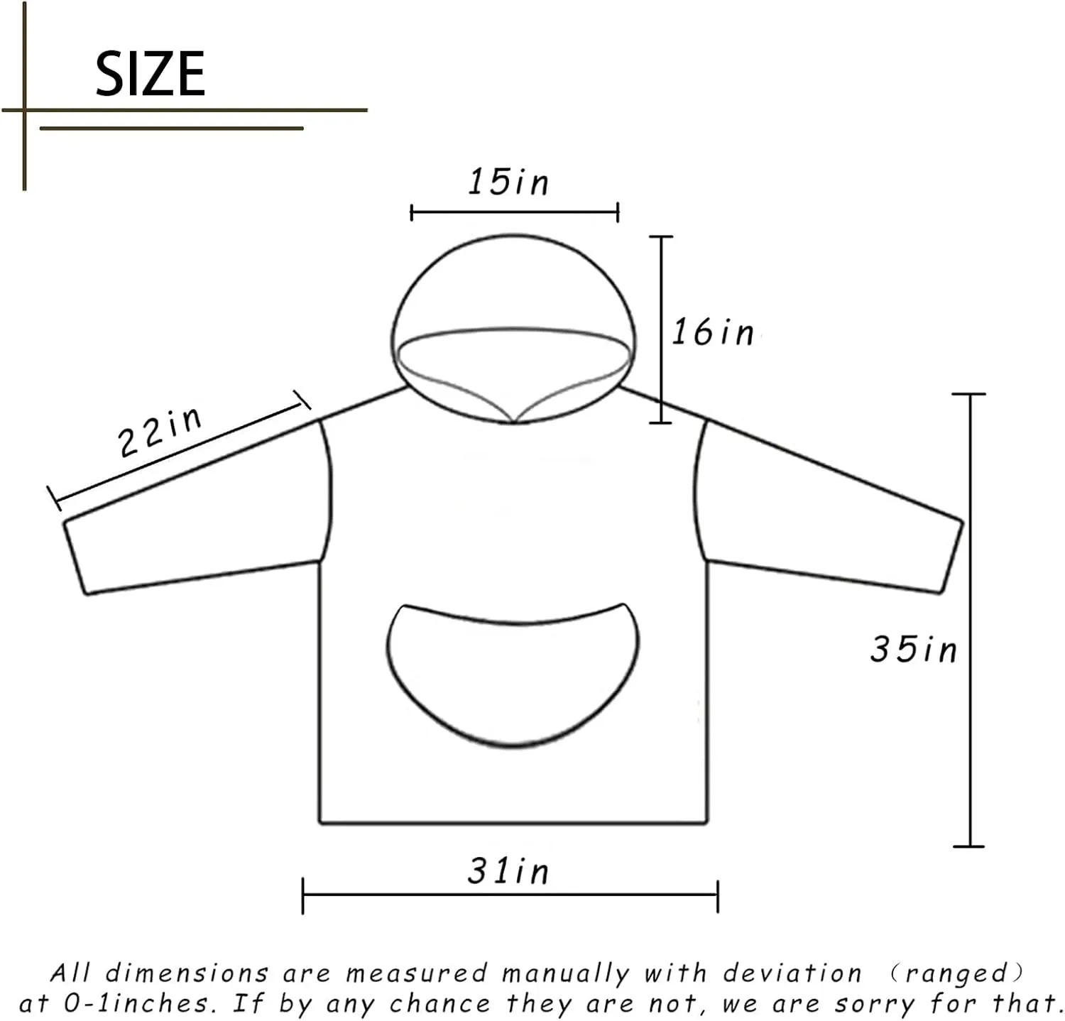 Wearable Blanket Hoodie Sweatshirt Soft Cozy Comfy Oversized Blanket With Pockets,Gifts For Women,One Size Fits All (Pizza, Adult)