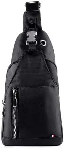 WESTEND Crossbody PU Leather Sling Bag with Adjustable Strap-Travel Small Daypack