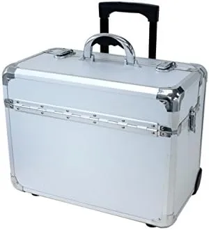Wheeled Pilot Case, Silver Dot - 13.75 x 10 x 18.25 in.