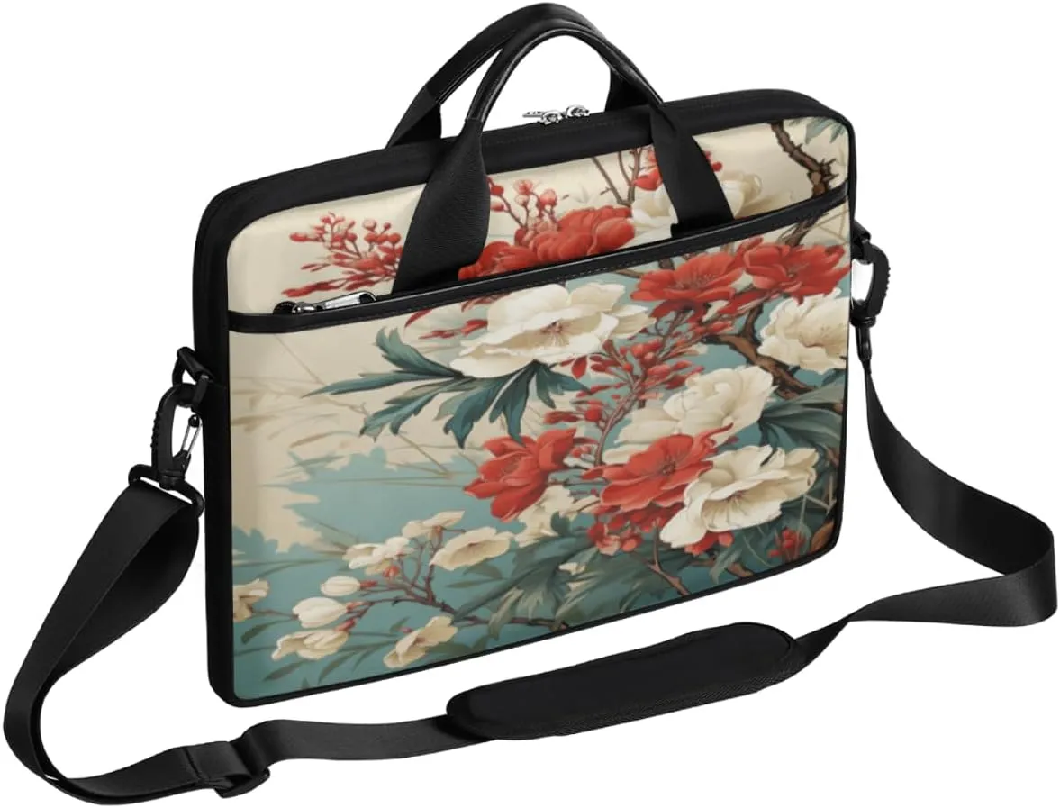White Town Laptop Bag for Men Women 13-15 Inch Case Bags Sleeve Shoulder with Anti Slip Removable The Pad Straps