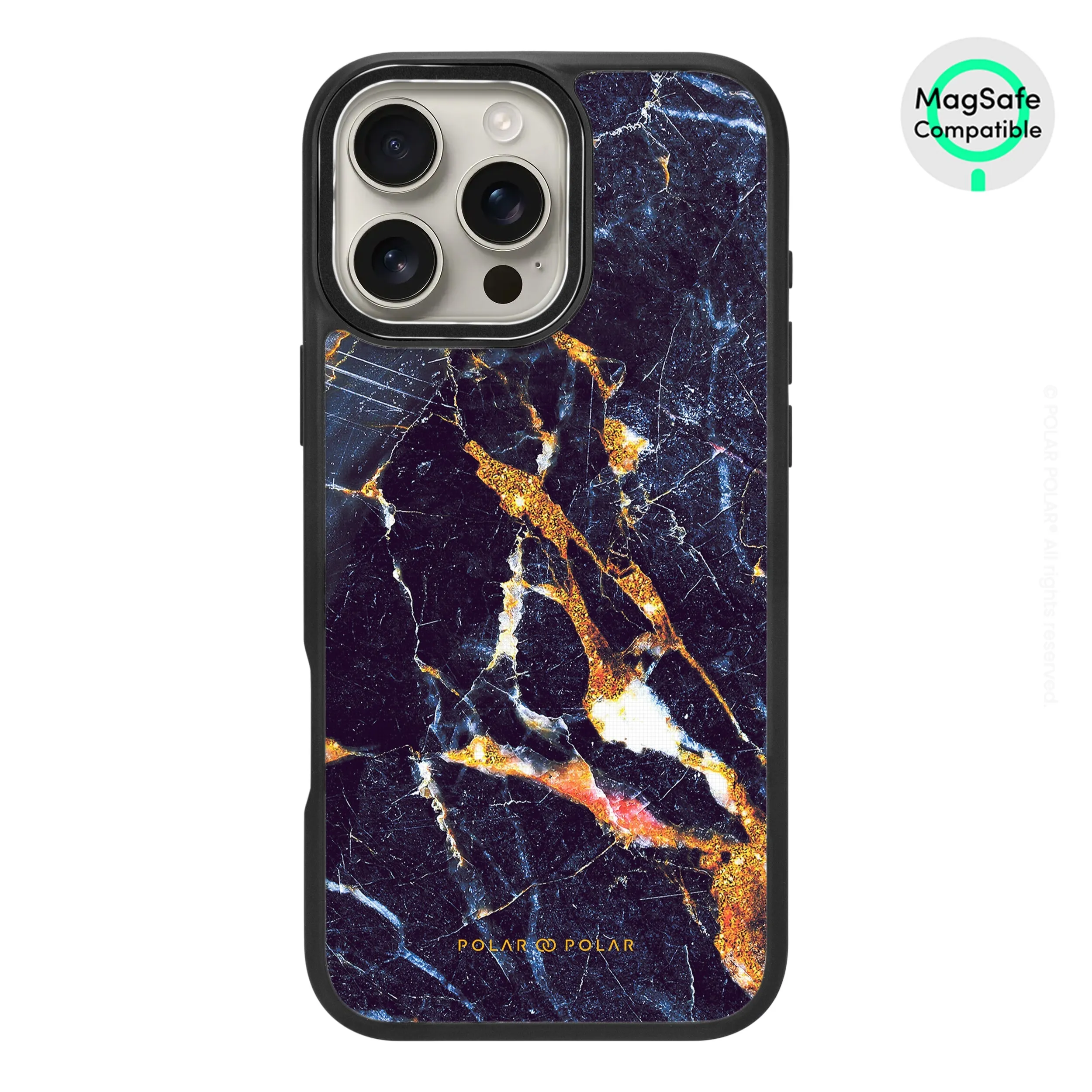 Winter Forest - iPhone 16 Pro Max Frosted Black Bumper MagSafe Case