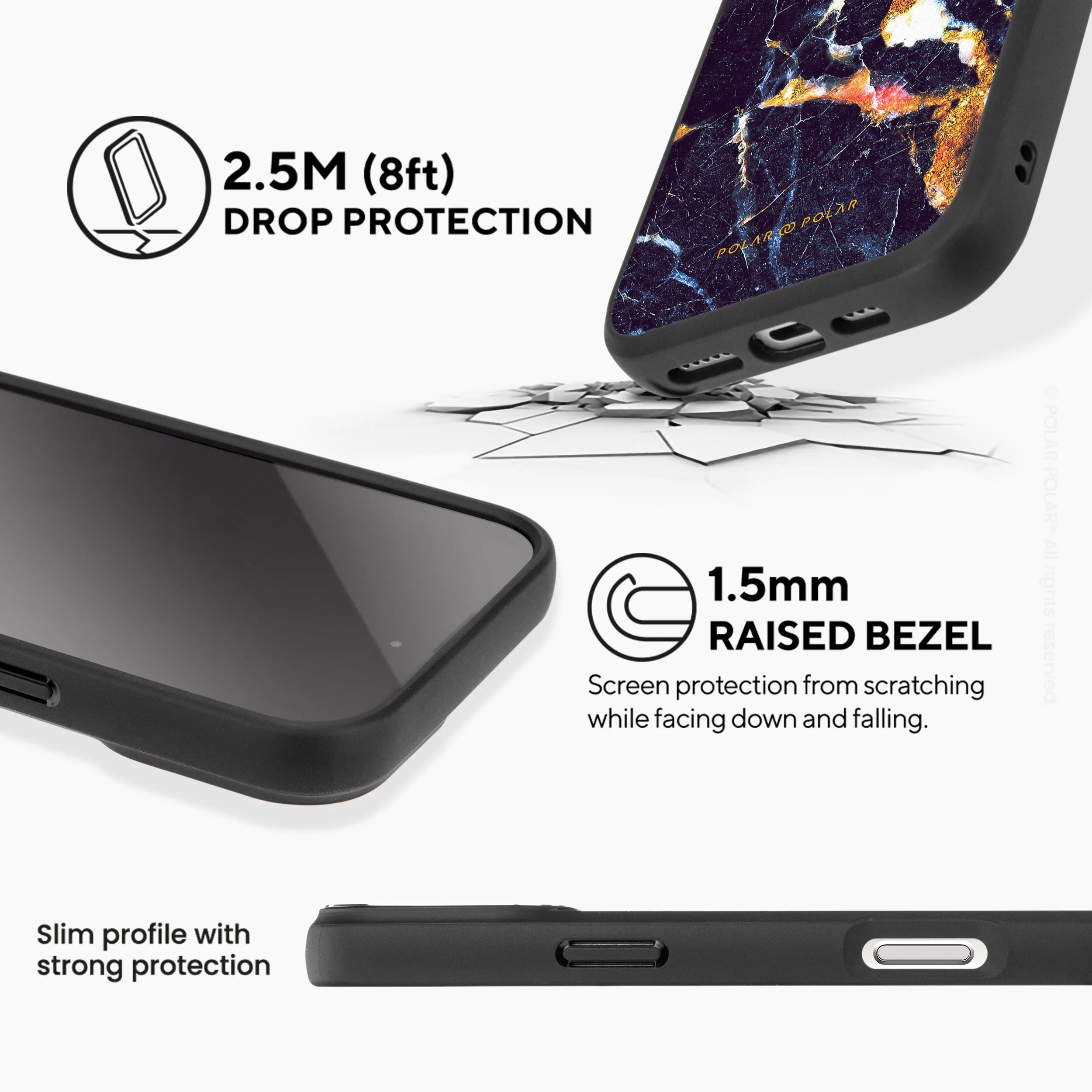 Winter Forest - iPhone 16 Pro Max Frosted Black Bumper MagSafe Case