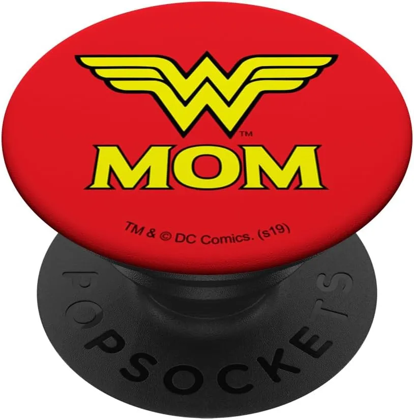 Wonder Woman Wonder Mom Logo PopSockets Adhesive PopGrip