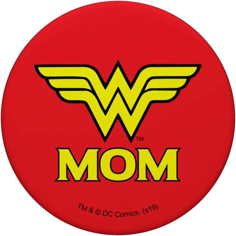 Wonder Woman Wonder Mom Logo PopSockets Adhesive PopGrip