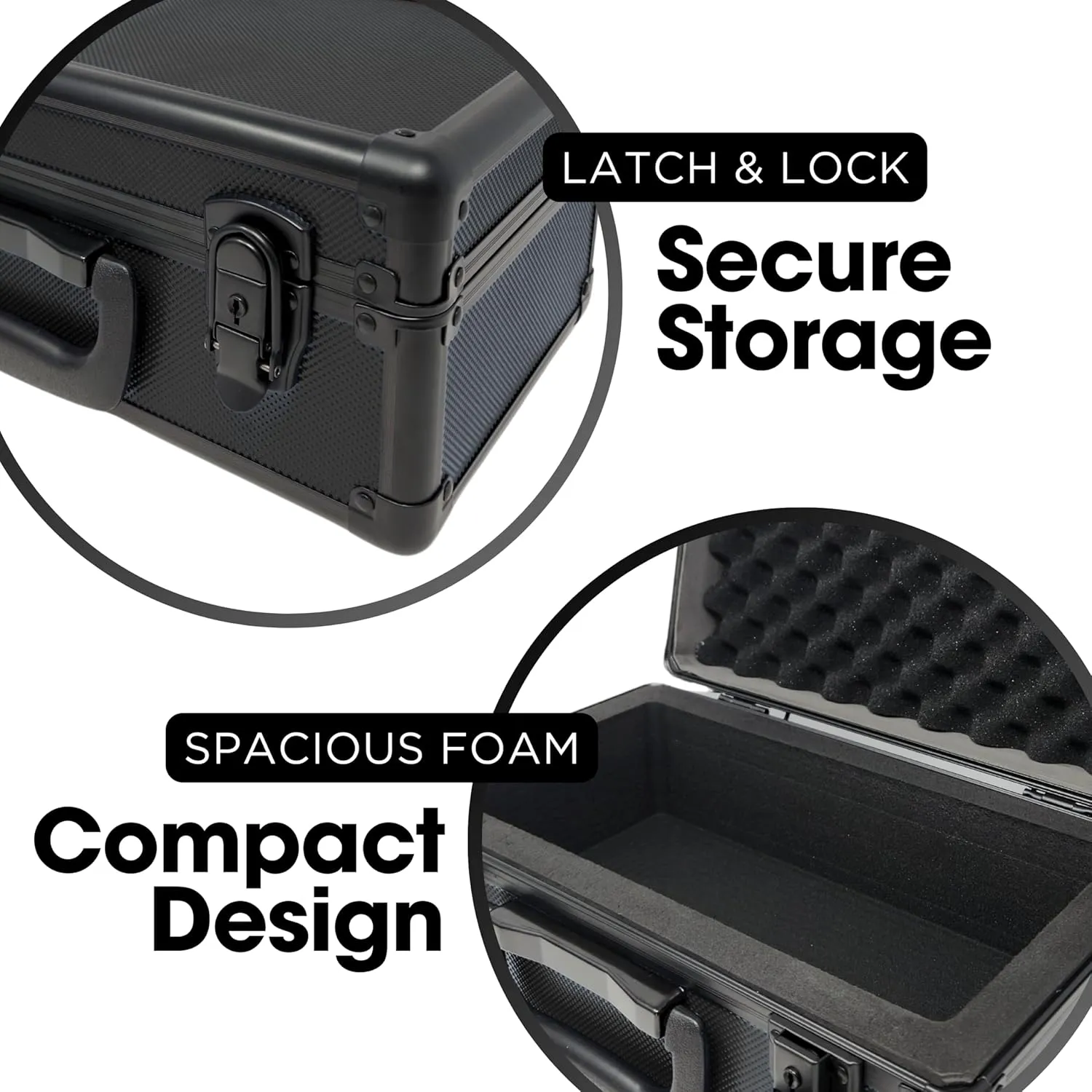 X-40 Compact Metal Slab Case | PSA BGS CGC | Durable Aluminum Briefcase for Graded Sports & Trading Cards | PSA Card Case & Graded Slab Storage Case Box (Black)