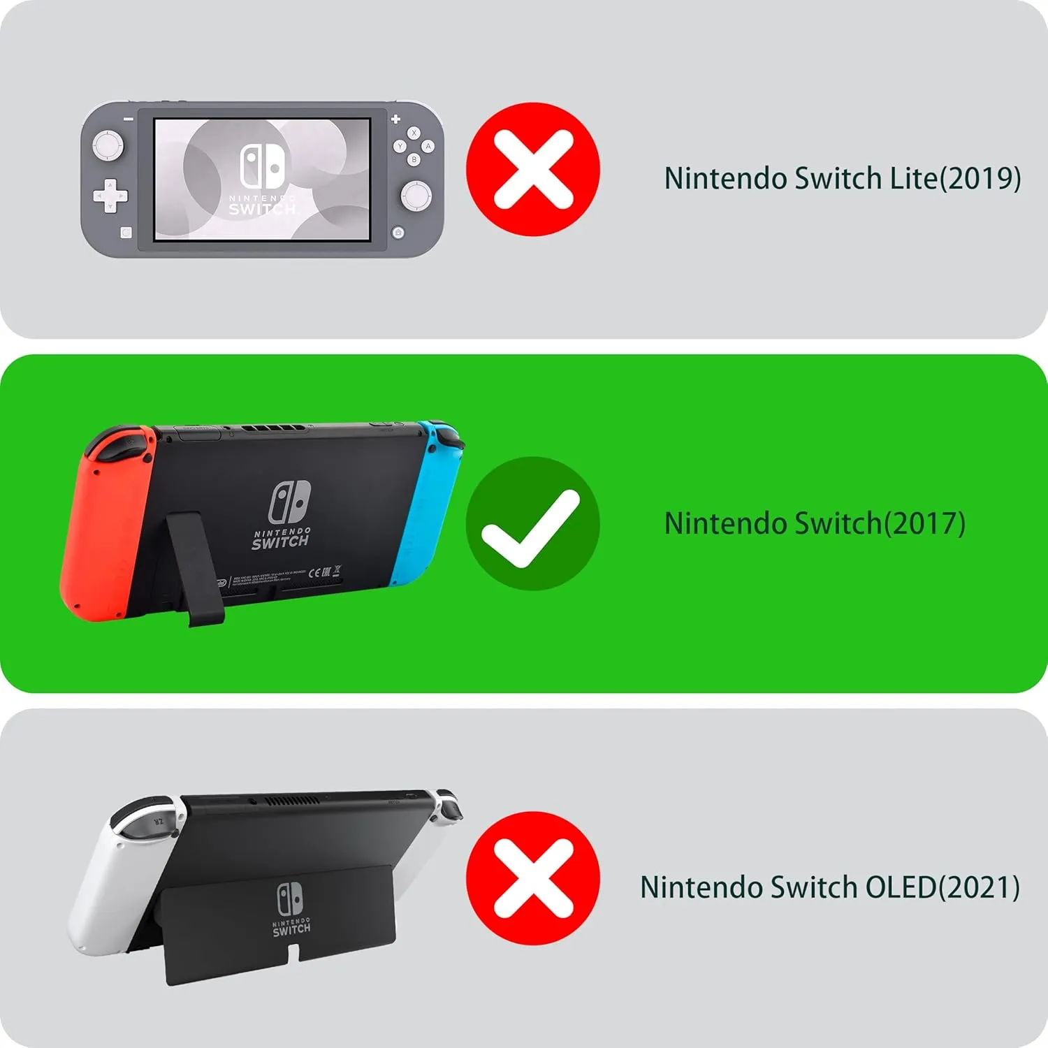 Xcitifun Carrying Case Compatible with Nintendo Switch for Joycon Case & Dock Cover & Travel Bag & Keychain 7 in 1 Accessories Kit Set Switch Protective Carry Cases for Boys Girls Kids - Red Friends
