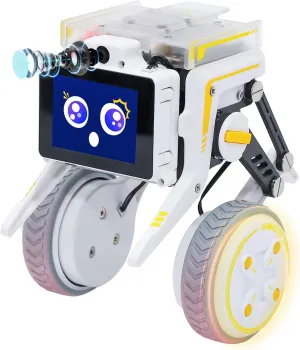 Yahboom Python Programming Robot for Raspberry-Pi Compute Module 4 Two-Wheeled AI Vision Recognition Self-Balancing Car Bionic Built-in IMU,Provide AI Data (Includes CM4)