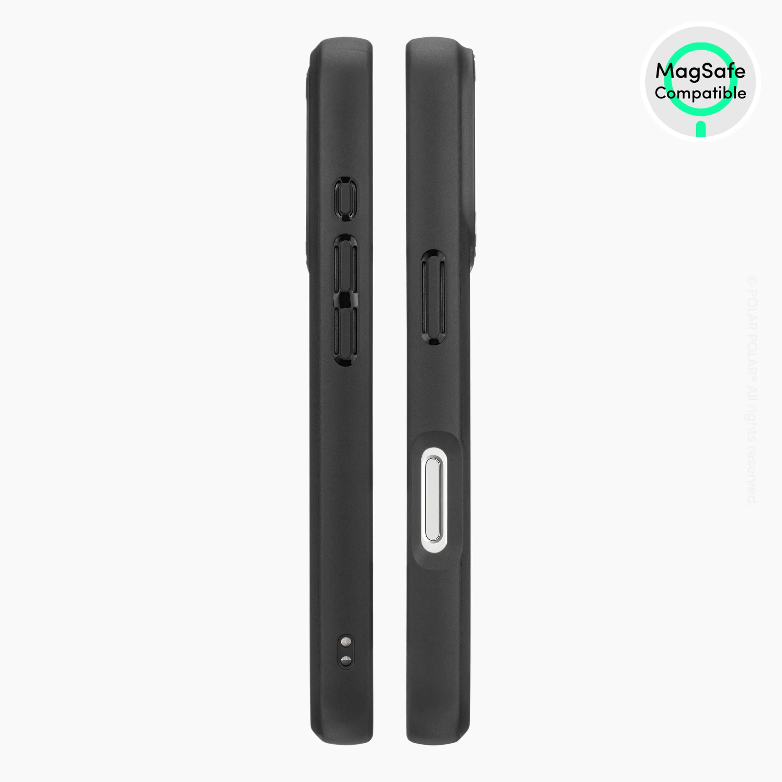 Yellow Stripe - iPhone 16 Plus Frosted Black Bumper MagSafe Case