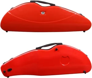 yinfente Violin Case 4/4 Full Size 1.9kg Carbon Fiber Half Round Shape Viloin Bag With Strap Combination Lock And Accessories Bag Red