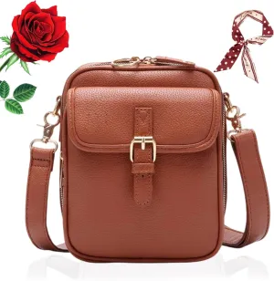 Zealburst Crossbody Bag, Forcipower Leather Crossbody Purse, Urvashi Bag for Women with Built in Wallet