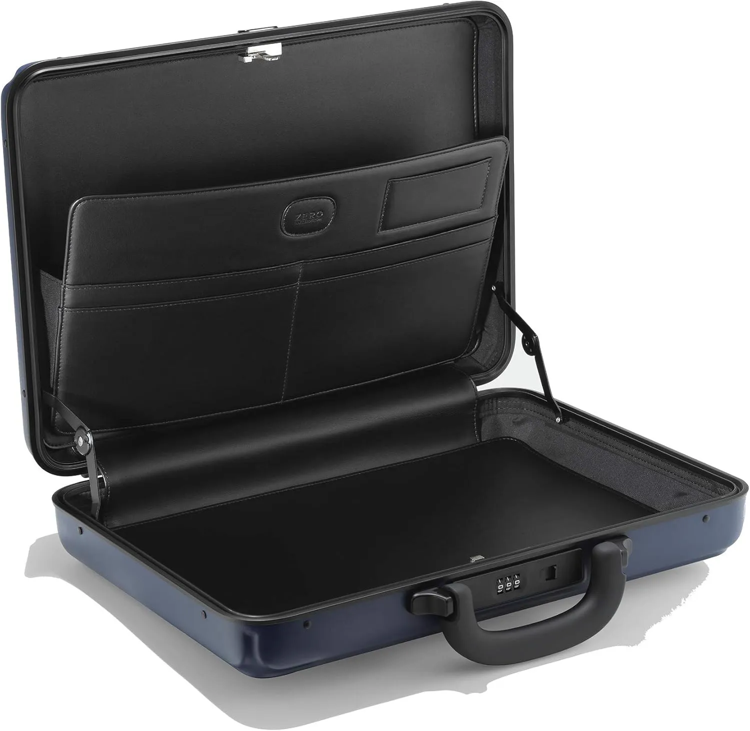 ZERO Halliburton Edge Lightweight Polycarbonate Attaché (Blue, Medium Attaché)