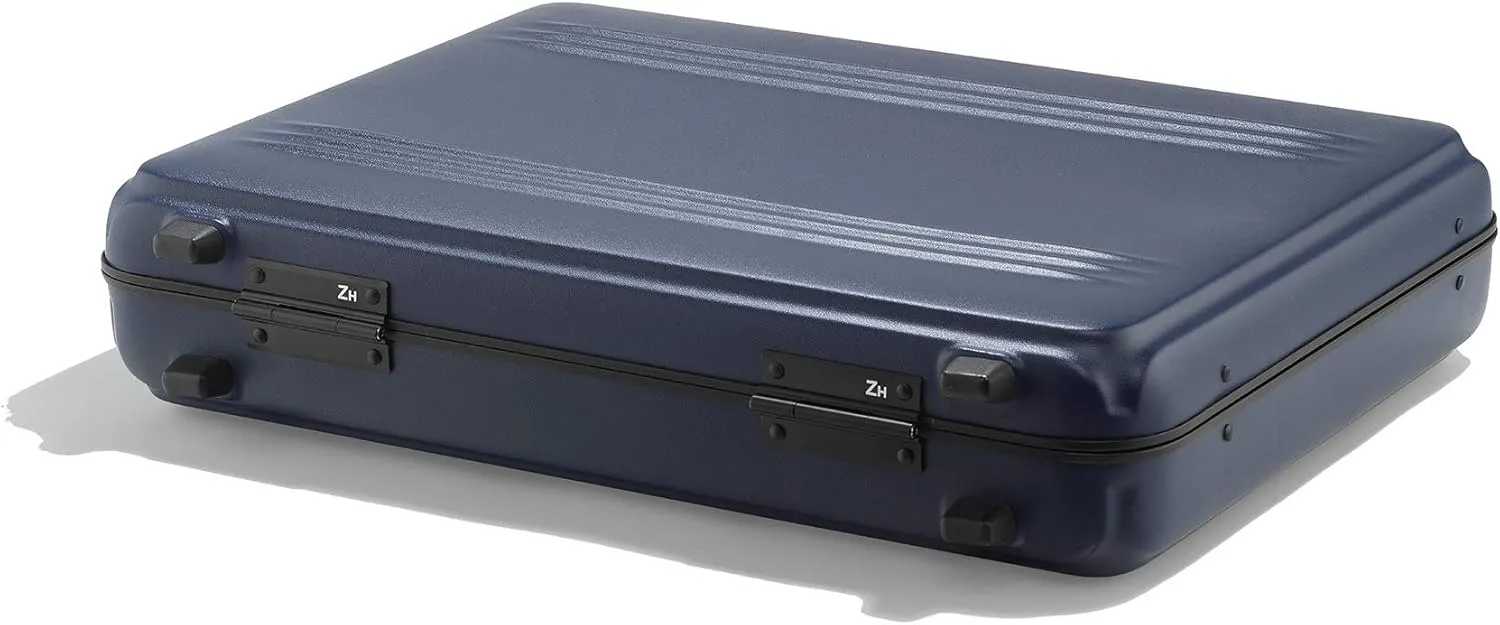 ZERO Halliburton Edge Lightweight Polycarbonate Attaché (Blue, Medium Attaché)
