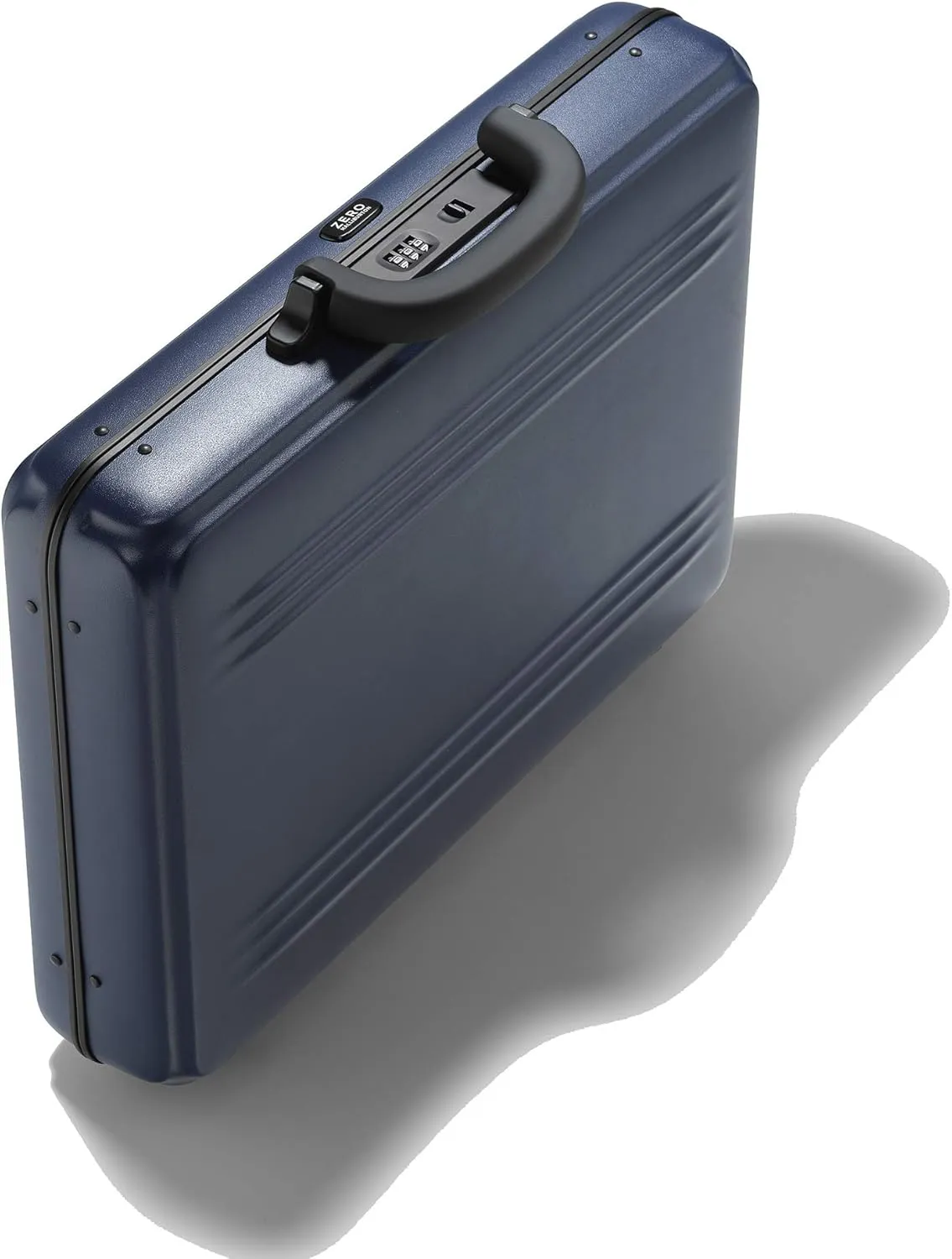ZERO Halliburton Edge Lightweight Polycarbonate Attaché (Blue, Medium Attaché)